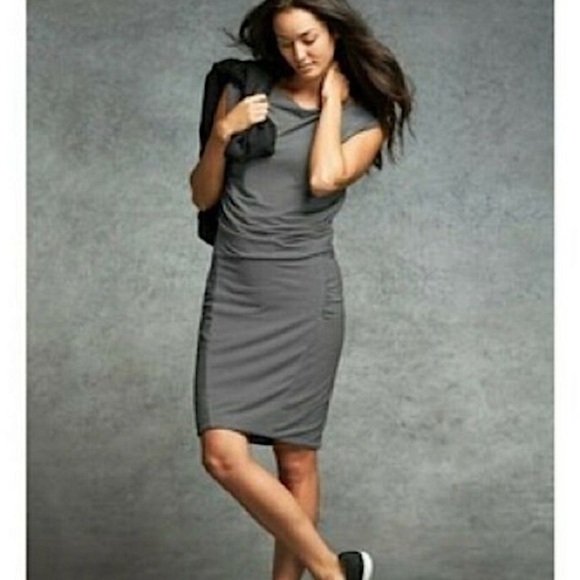 Athleta Micro Stripe Westwood Dress - Picture 1 of 11